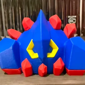 Groudon Low-Poly Figure