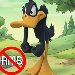 Daffy Duck Angry