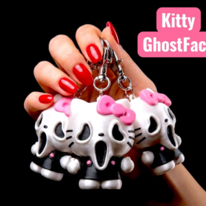 Kitty Ghostface Keychains