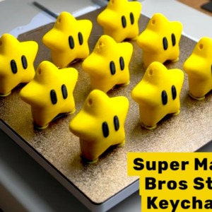 Mario Star Keychains