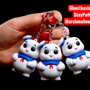 Marshmallow Man Keychains